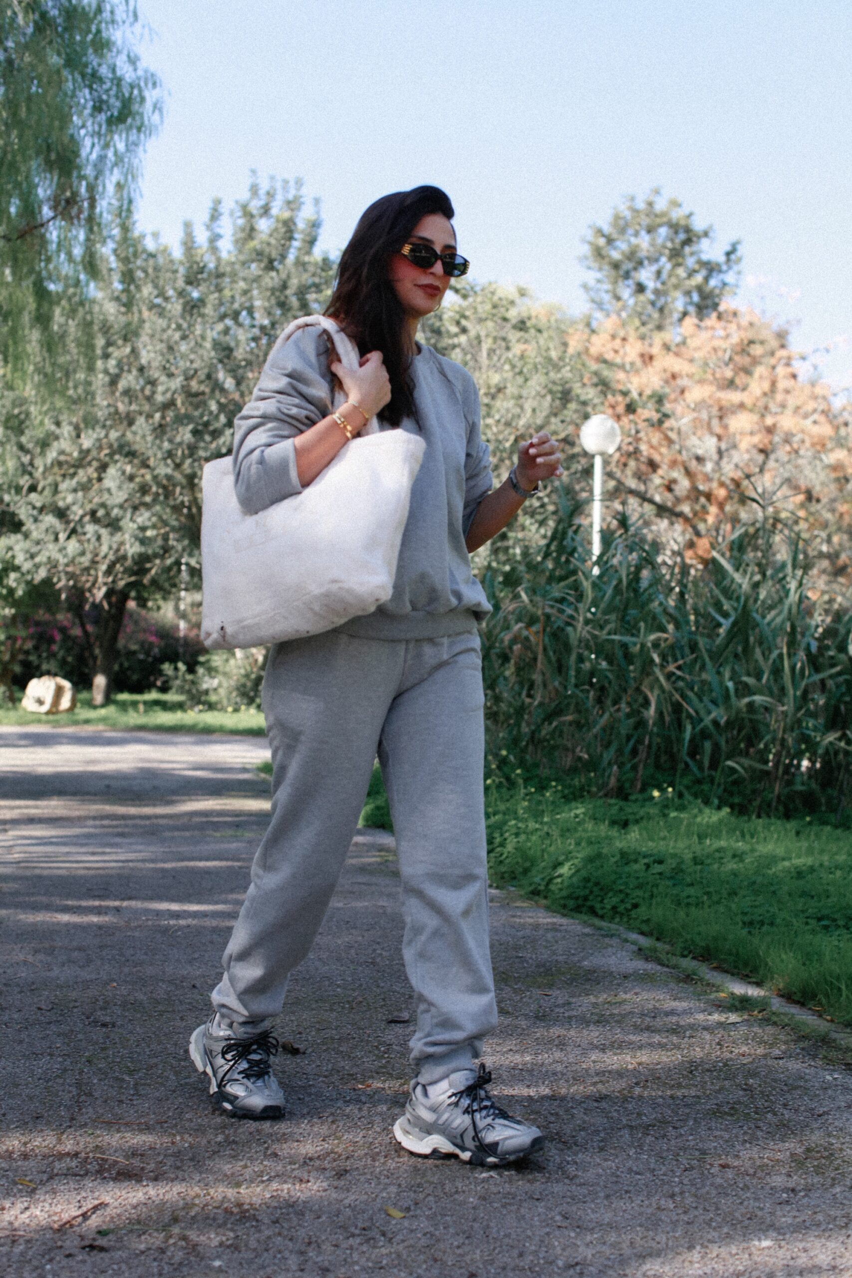 Pantalon jogging 1986 unisexe gris – Image 6