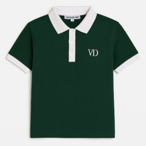 Polo Tennis Vert et Blanc