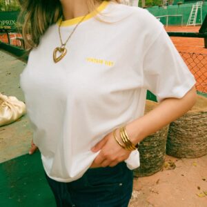 Tee-shirt Joey jaune et écru