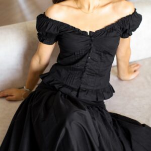 Top corset Gisele noir