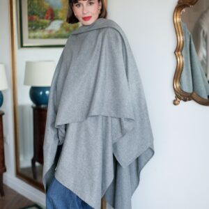 Cape Lauren Grise 100% laine